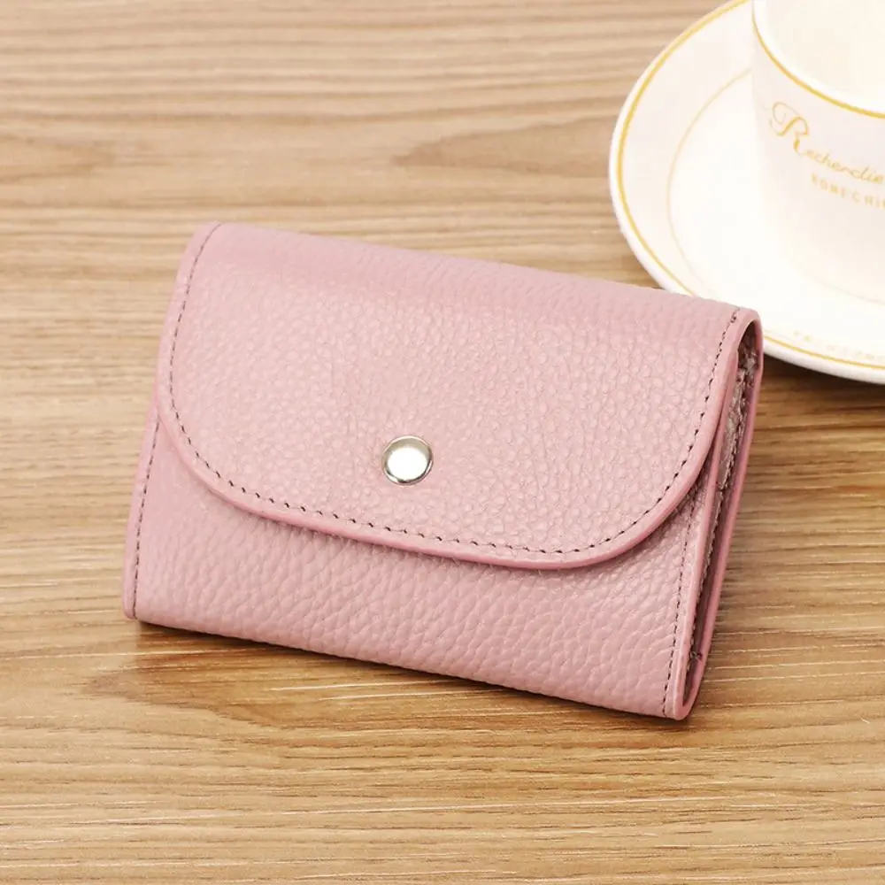 PU Leather Mini Wallet Simple Money Storage Card Holders Card Case Small Large Capacity Credit Card Bags Women Ladies Man