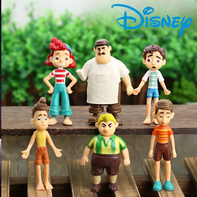 

Hot-selling 6pcs/set Movie Anime Luca Disney Hand Model Baby Cake Doll Shape Ornaments Birthday Gift PVC Model Decoration Toys