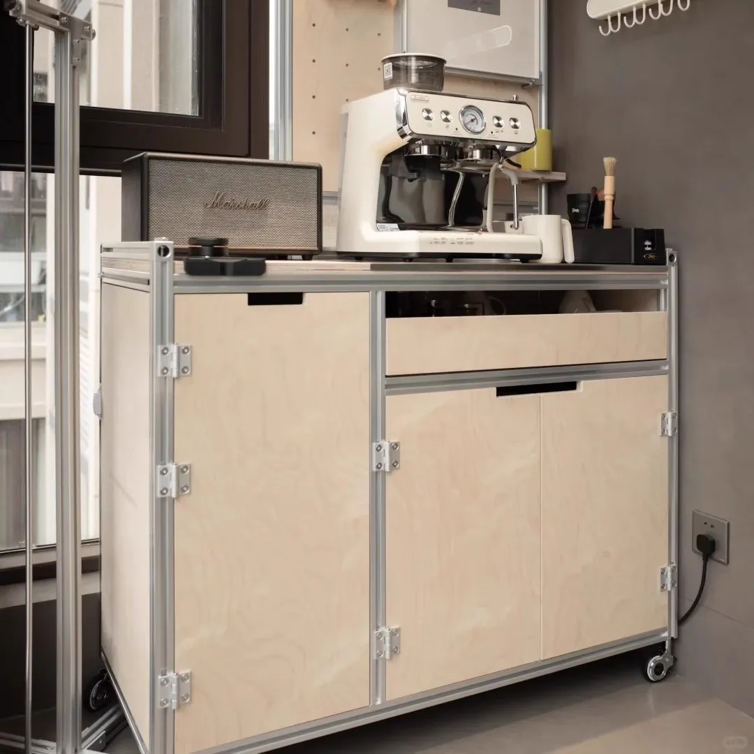 

Birch Ocean Plate Aluminum Profile Coffee Sample Display Display Cabinet Floor Shelf Storage Cabinet Display