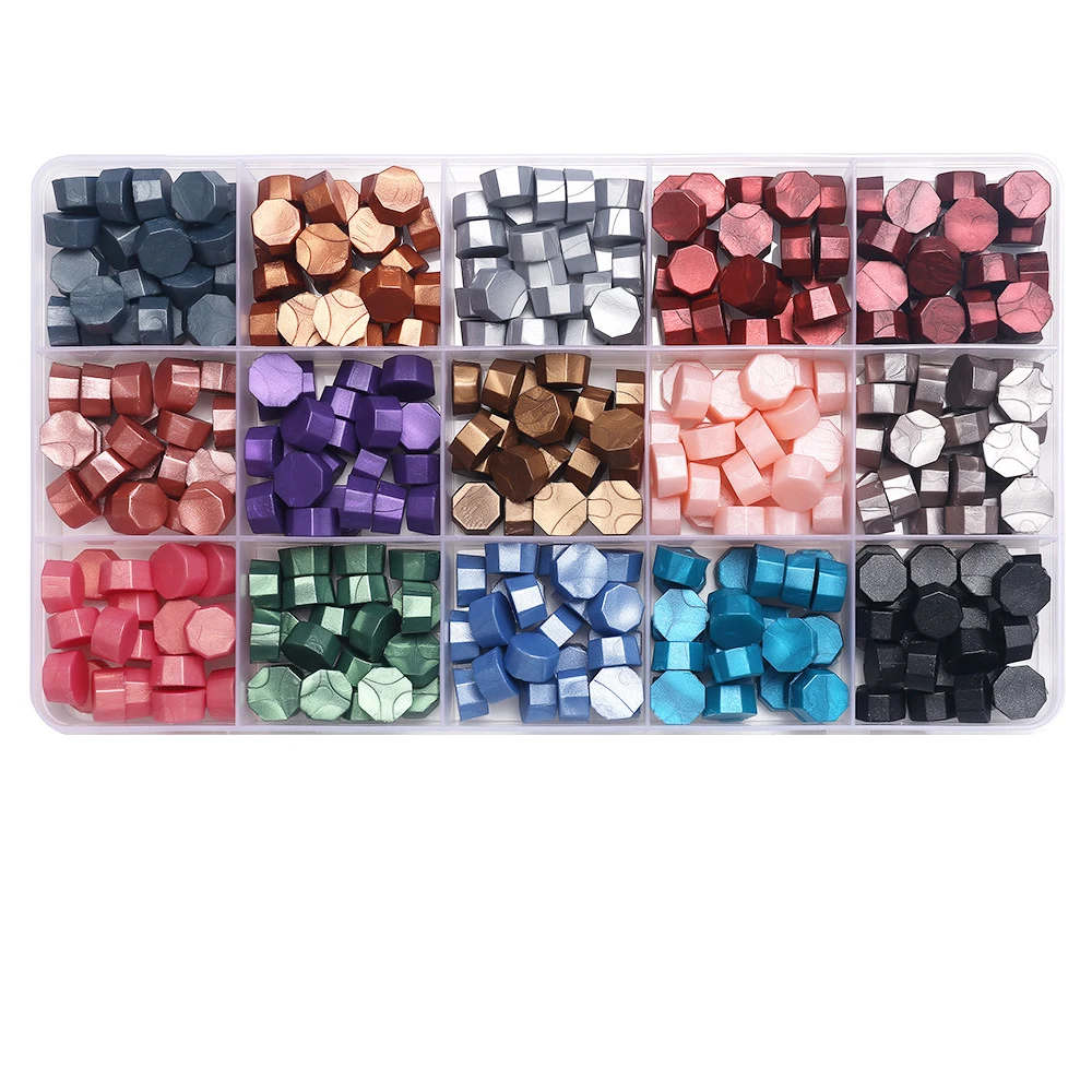 Retro Sealing Wax Beads Plant Wax Seal Wax Box Set 10 Color Sea Bead Wax Seal For Wedding Wax Seal Tools For Making Wax Seal view 6
