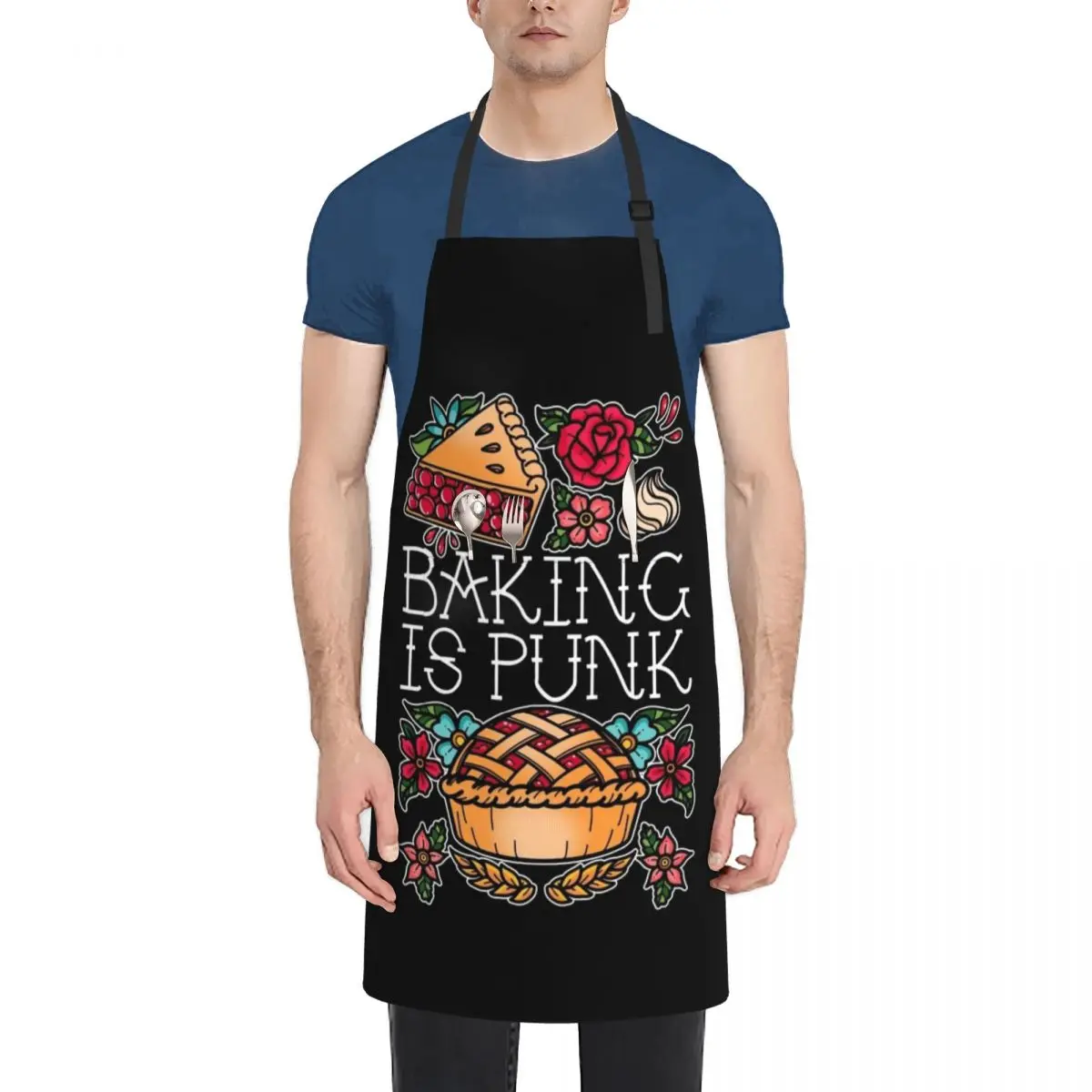 

Baking Is Punk Apron Goods For Home And Kitchen christmas kitchen cook wear japanese woman Apron