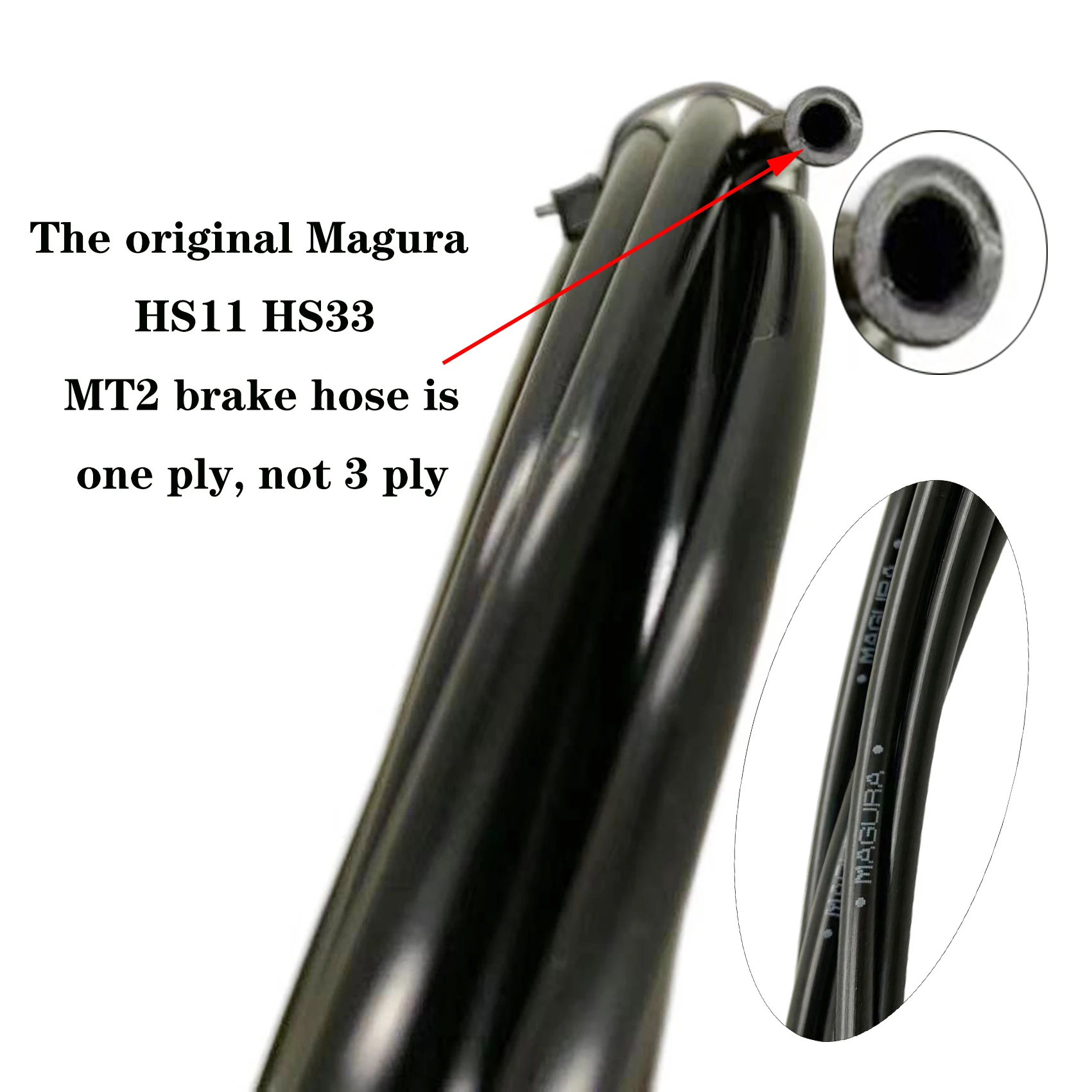 Magura HS33 11 MT2 original brake brake hose with plug-in connector