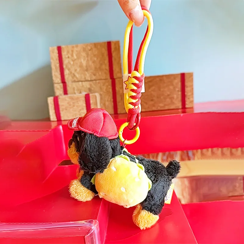 新しい毛皮のような子犬ダックスフント犬キーホルダークリエイティブ小銭入れぬいぐるみキーホルダーバッグペンダント小型犬ペンダント