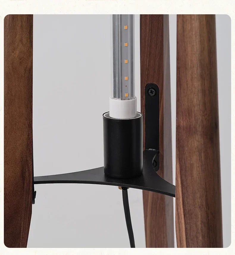 Wood lamp construction