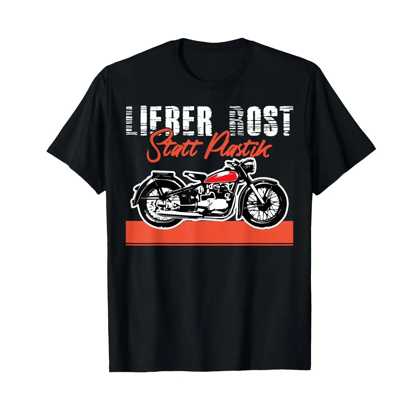 Lieber Rost als Plastik Simson Awo T Shirt vintage Washed Unisex designer clothes Soft streetwear Slightly graphic fashion