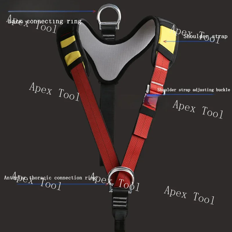 

Outdoor Rescue High-Altitude Operation Equipment Rock Climbing Seat Belt Upper Body Shoulder Strap Can Be Connected ZL45