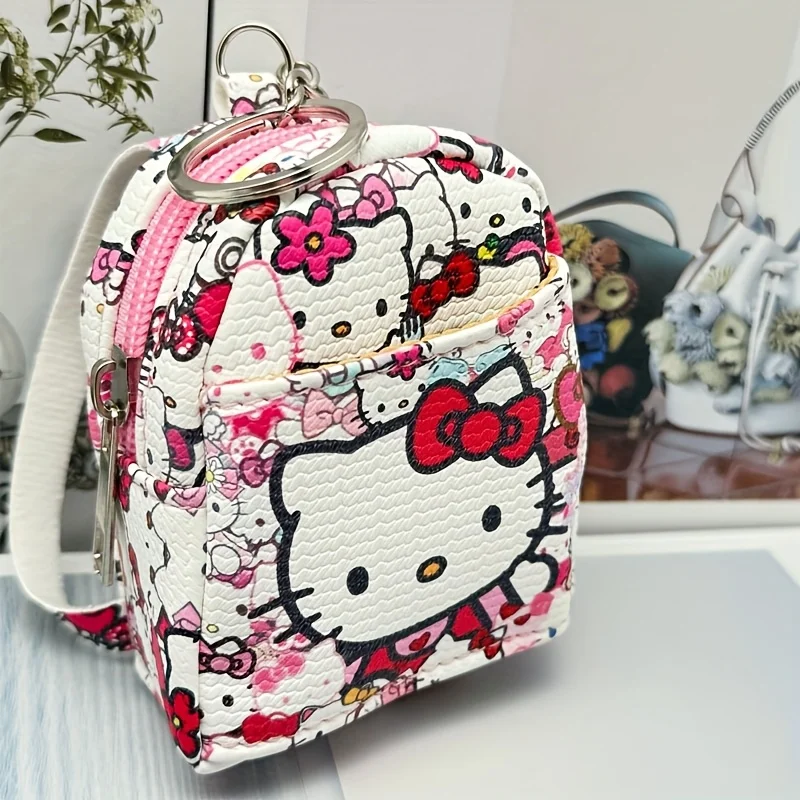 

[Cute Mini Backpack Purse] 1pc of Cute Cartoon Mini Backpack-Style Coin Purse And Headphone Case, a Easy Mini Backpack Charm Bag