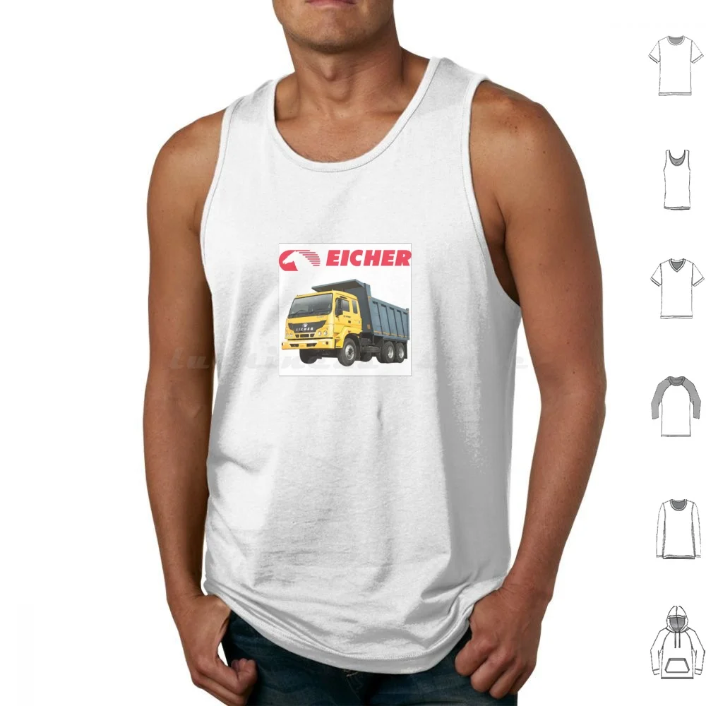 Eicher Truck Tank Tops Print Cotton Eicher Eicher Motors Eicher Tractor Ve Vehicles Vecv Eicher Polaris Multix Eicher