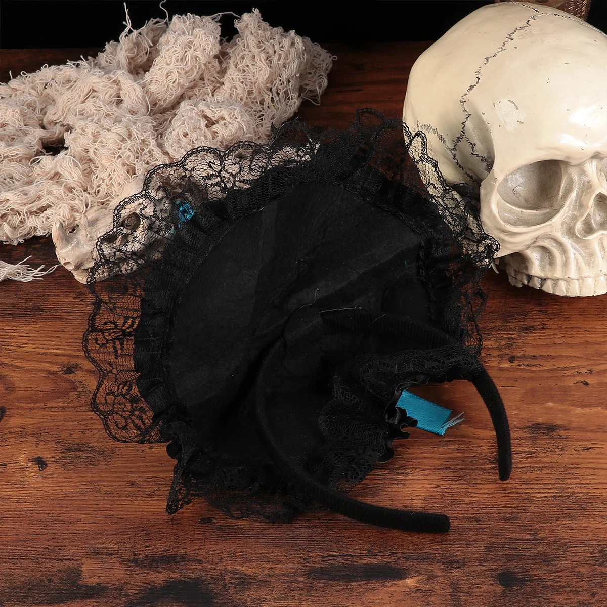 

2Pcs Witch Headb Red Halloween Party Accessories Stylish Fashion Comfortable Long Hat Festival Headwear