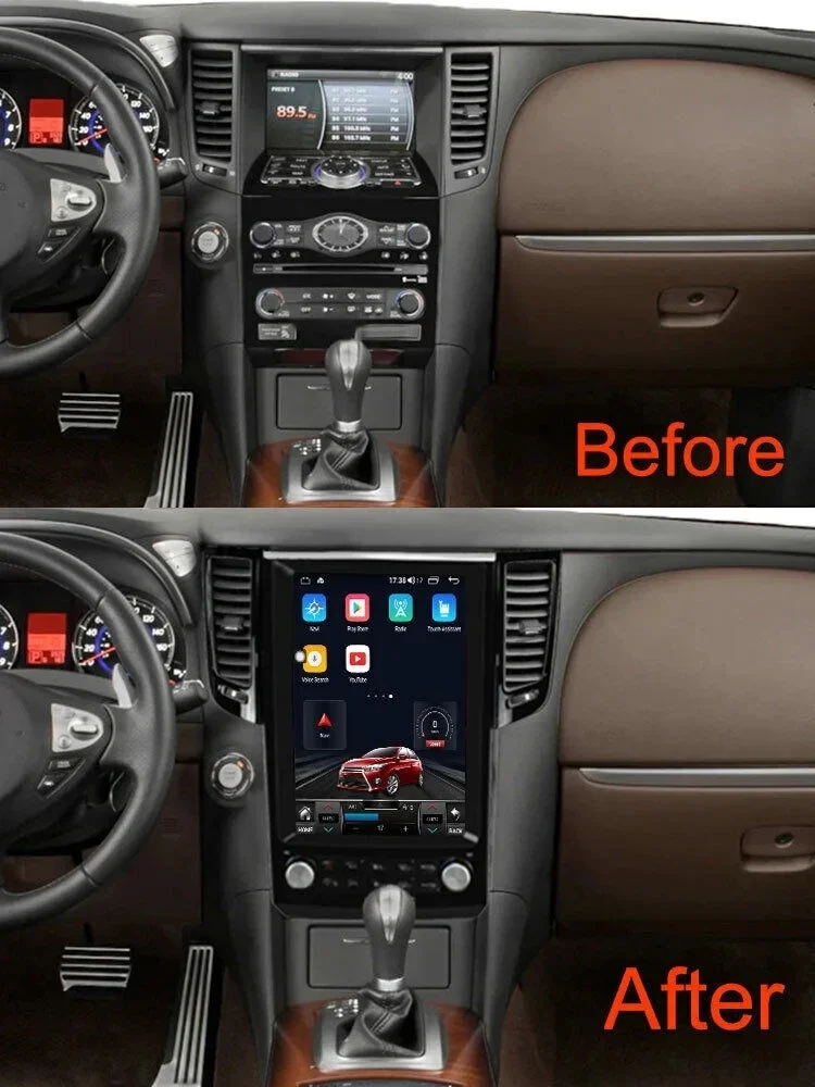 

Verticaal Scherm Android 13 Autoradio Head Unit Voor Infiniti Fx35 Qx70 2009 - 2017 Gps Nav Multimediaspeler
