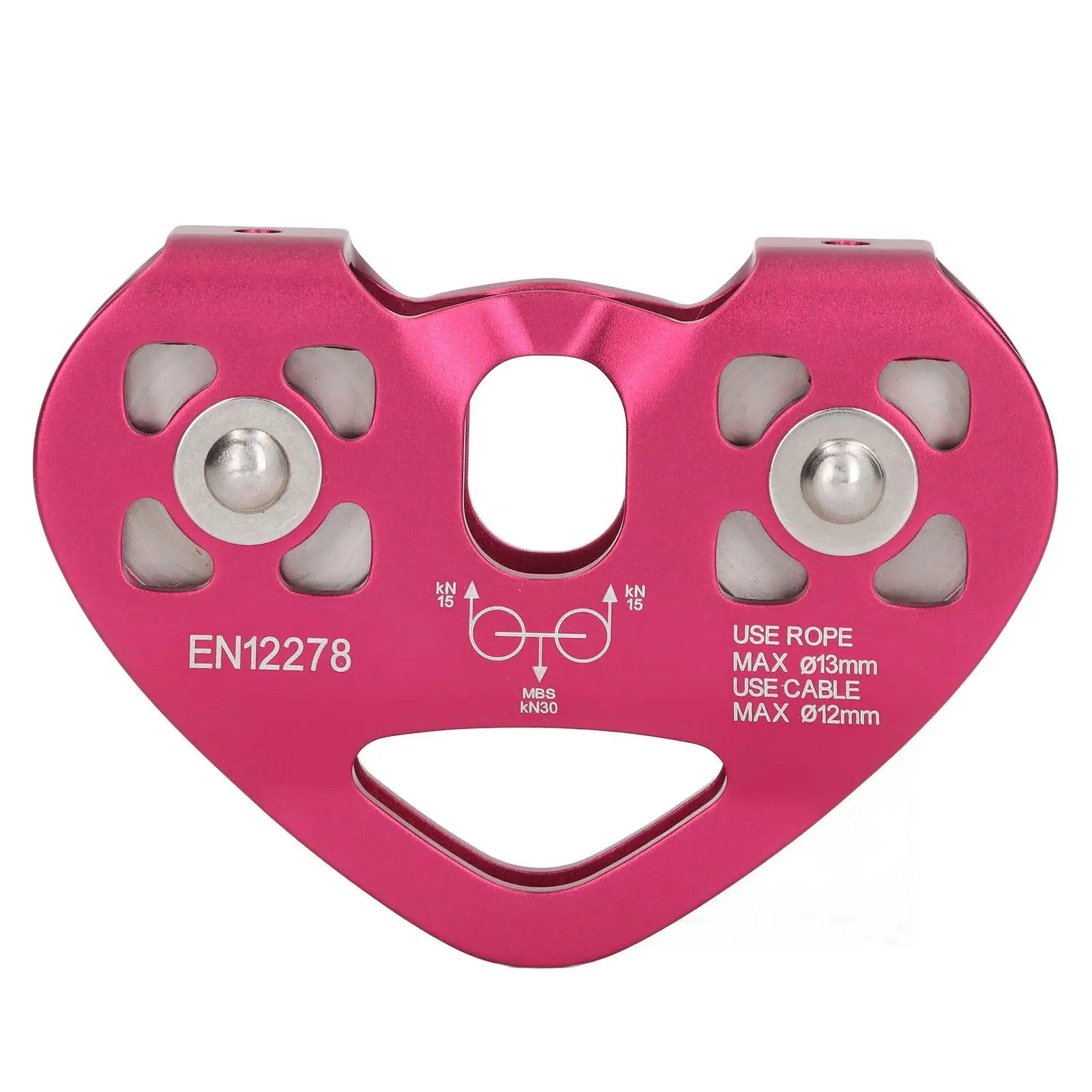 Heavy Duty Double Shaft Climbing Sheave Pulley for canyoning & High Load Applications