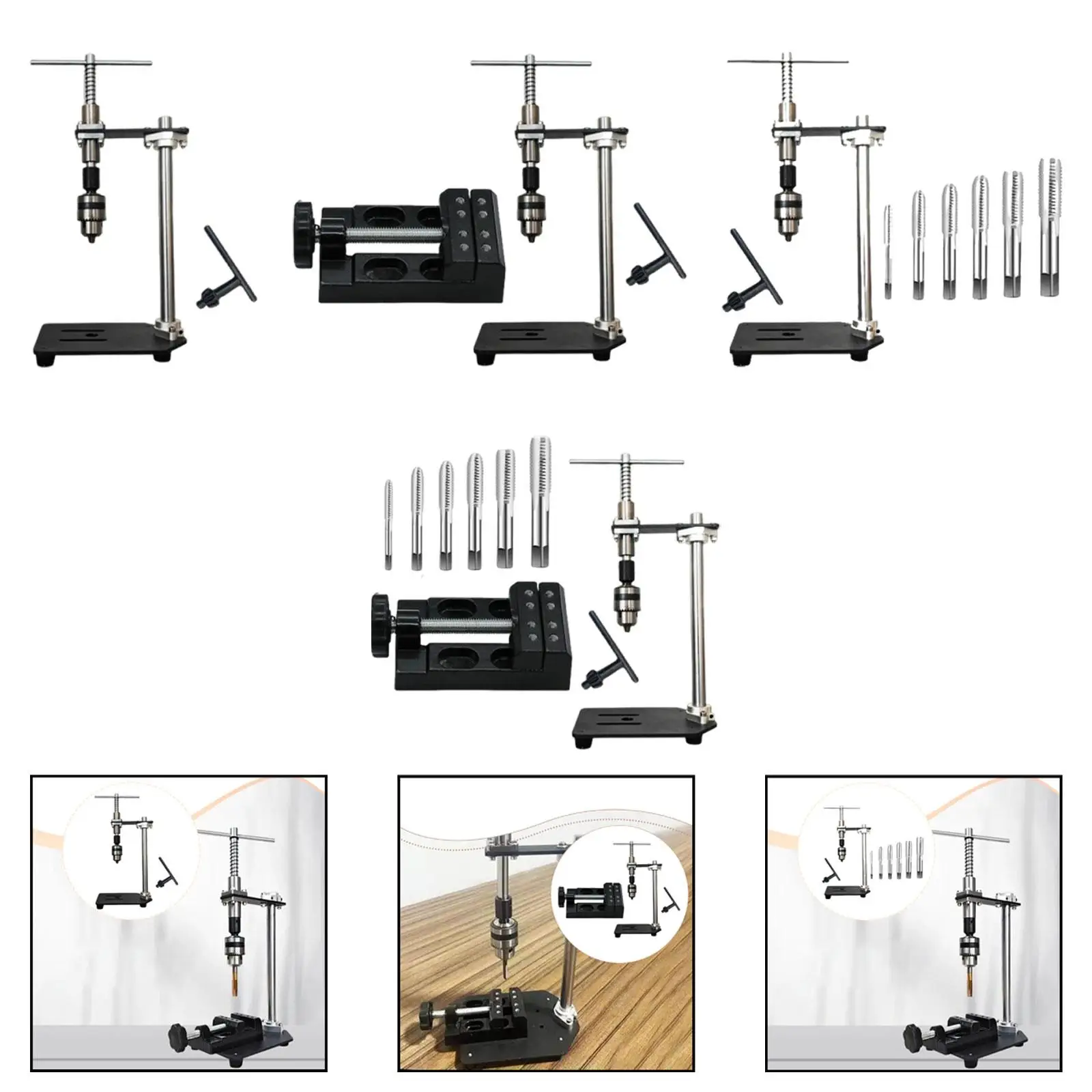 Manual Tapping Machine Practical Compact Vertical Tapping Tool Precision Hand Tapper