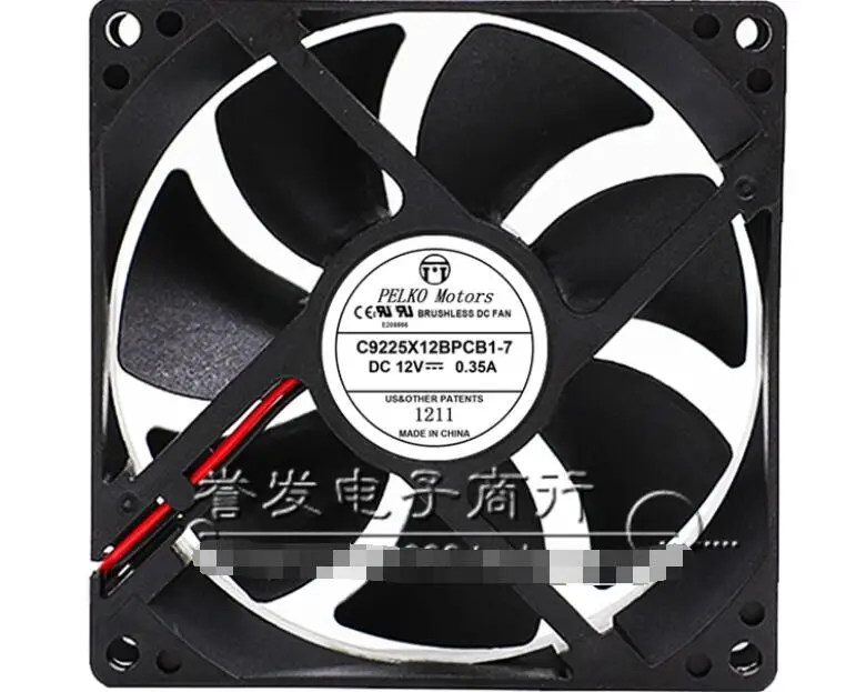 

Ltsf For PELKO C9225X12BPCB1-7 DC 12V 0.35A 90x90x25mm 2-Wire Server Cooling Fan 9cm