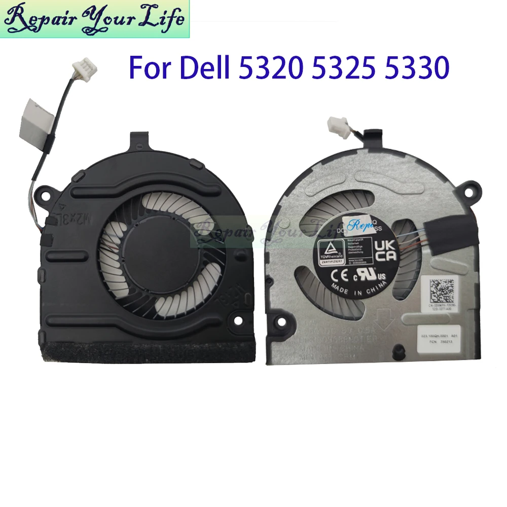 

Notebook Cooler CPU GPU Fan For Dell Inspiron 13 5320 5325 5330 Cooling Radiator Fans 03XMFX 3XMFX 023.100QH.0001 DFS1503058N0T