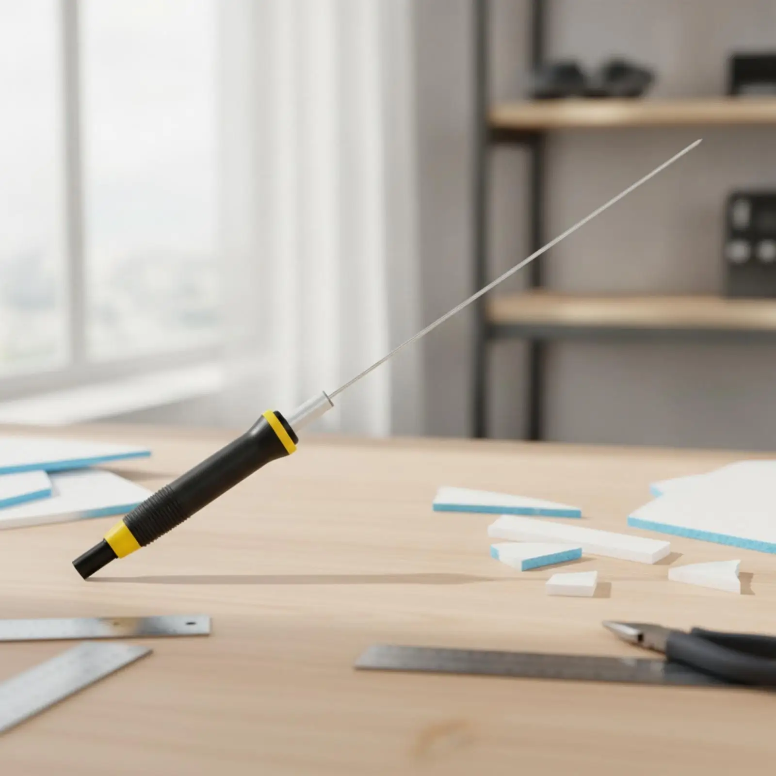 Versatile Electric Hot Cutting Knife for Foam Art and Model Making with Slender Heated Rod for Intricate Detailing Work