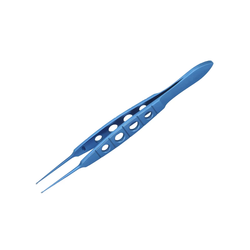 Straight Head Forceps para Oftálmico, Titanium Alloy Forceps, Tissue Forceps