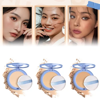 여성용 럭셔리 파우더, 얼굴 파운데이션 바나나 파우더 병, 루즈 파우더, 오일 컨트롤 뷰티 메이크업 아트 도구, 4 가지 색상 