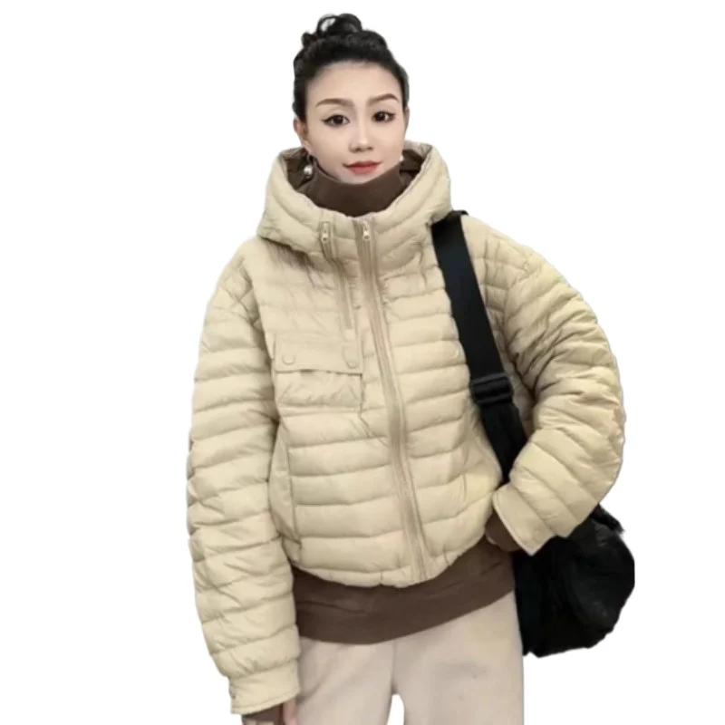 Large Size Loose Down Cotton Winter Women's Clothing New Fashion Hooded  Padded Jacket Warm Bread Jacket Fashion Mildness 2026