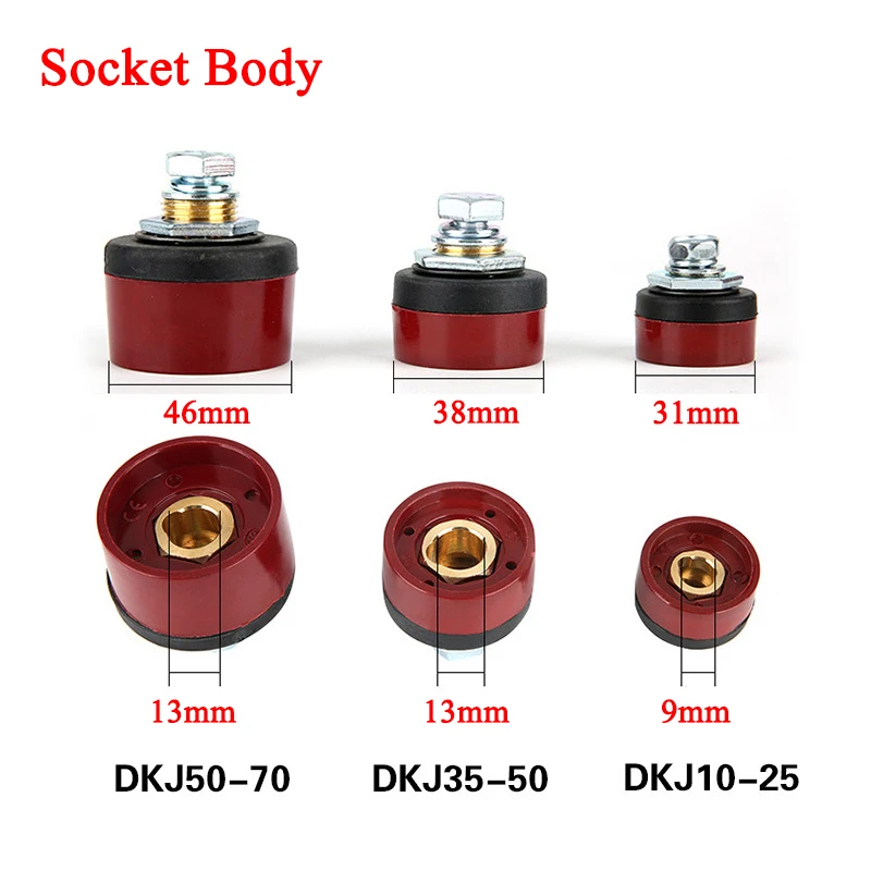 Europe Welding Machine Quick Fitting Female Male Cable Connector Clamp Socket Plug Adaptor Tig Inverter Welding Machine Tools