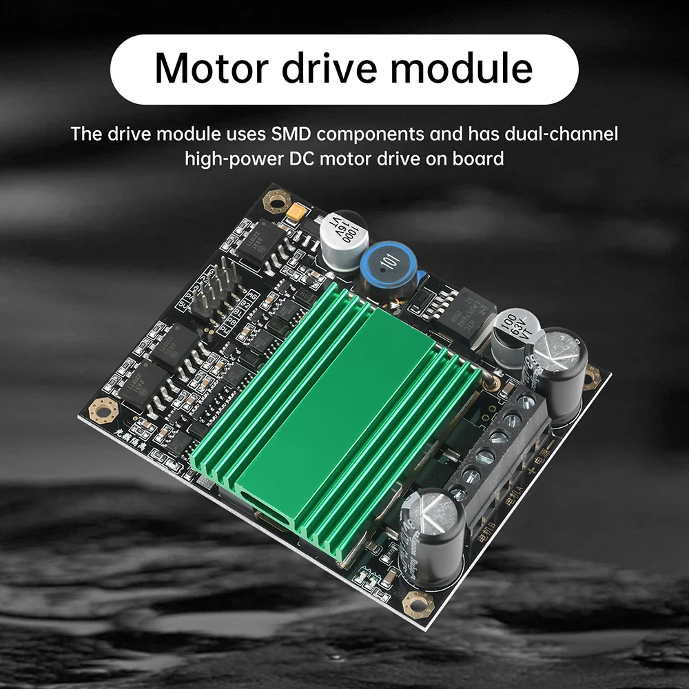 

DC9V-30V 12-48V 60A 100A двухканальный ШИМ модуль привода двигателя постоянного тока плата высокочастотный H-мост оптопара изоляционный привод двигателя