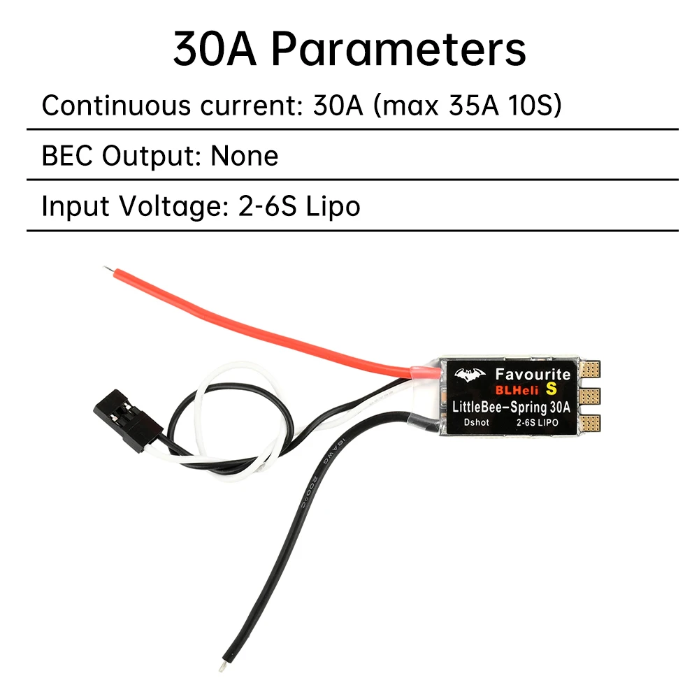 BLHeli-S 2 ~ 6S 20A/30A Pengendali Kecepatan Elektronik Motor Tanpa Sikat Pengendali Sinyal PWM ESC untuk Drone FPV UAV