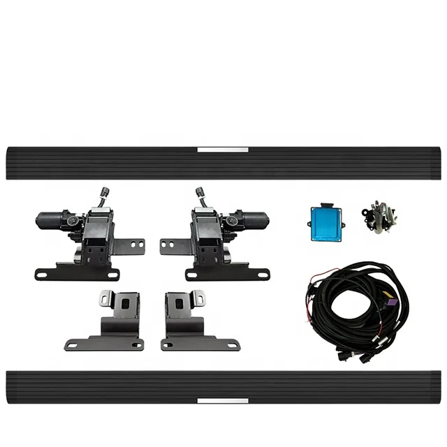 Electric Side Step Bars, Automatic Power Running Boards with Dual Motor for Toyota Highlander SUV, Powder Coated Aluminum Alloy,