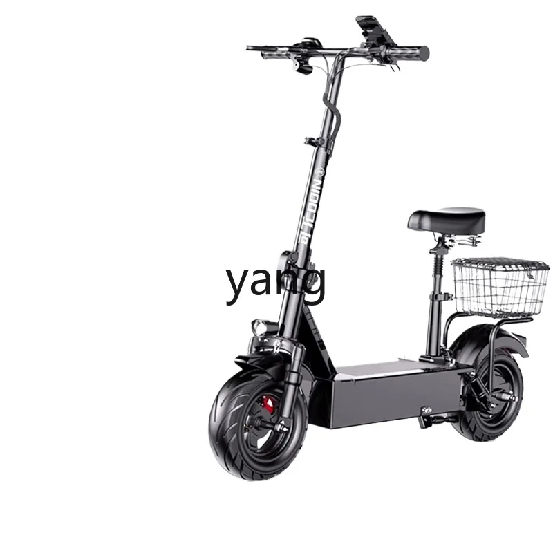 CX folding electric car driving two-wheeled scooter men and women small car mini battery car