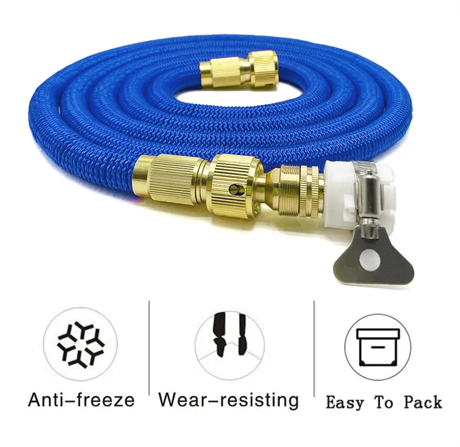 Thickened high-pressure garden hose Gun set Magic Water Pipe soft Watering Car Wash telescopic Multimode Sprayer hose water pipe