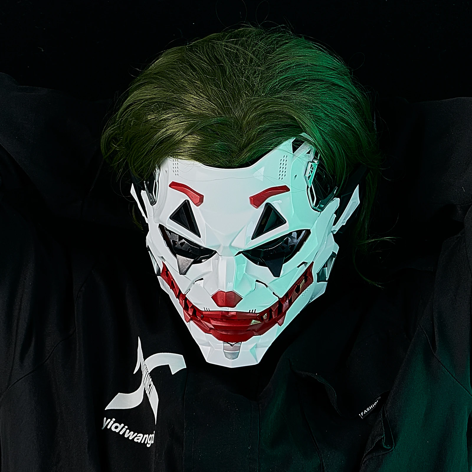 

Cyberpunk Joker Masks Braid Resin Custom Full Face Unisex Cosplay Clown Costume Party Anime Role-Playing Halloween