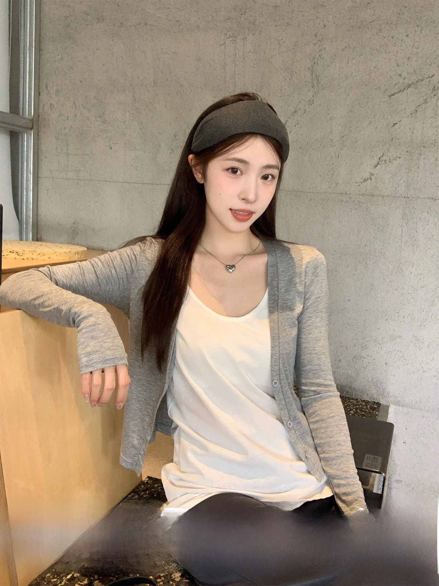 

Тонкий длинный вязаный кардиган с длинными рукавами, женская летняя куртка, универсальный топ с защитой от солнца, Morning Bloom