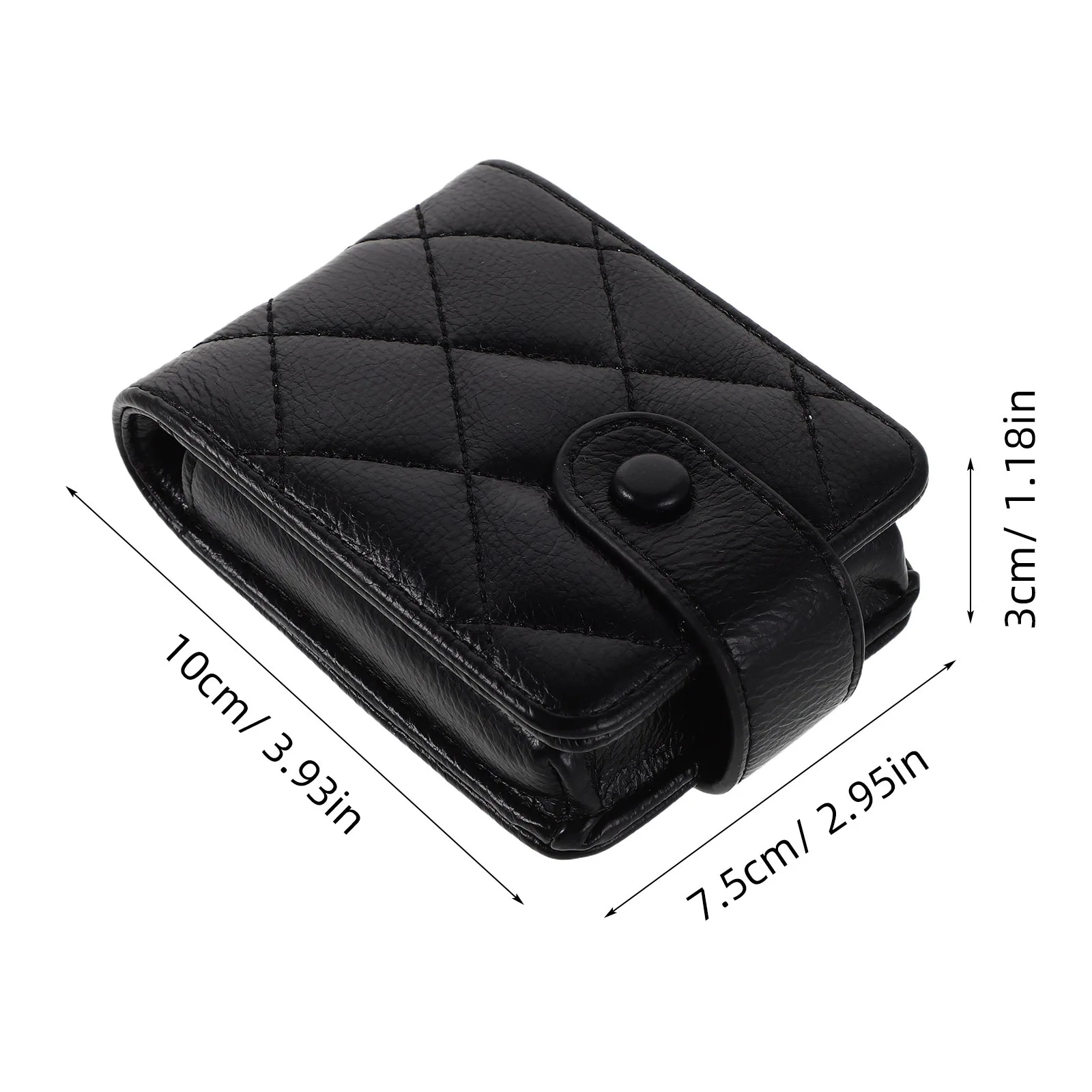 Mini Quilted Lipstick Holder Makeup Bag Mirror Travel Pouch Small Purse Essentials Women Travel Bag Quilted Purse Small
