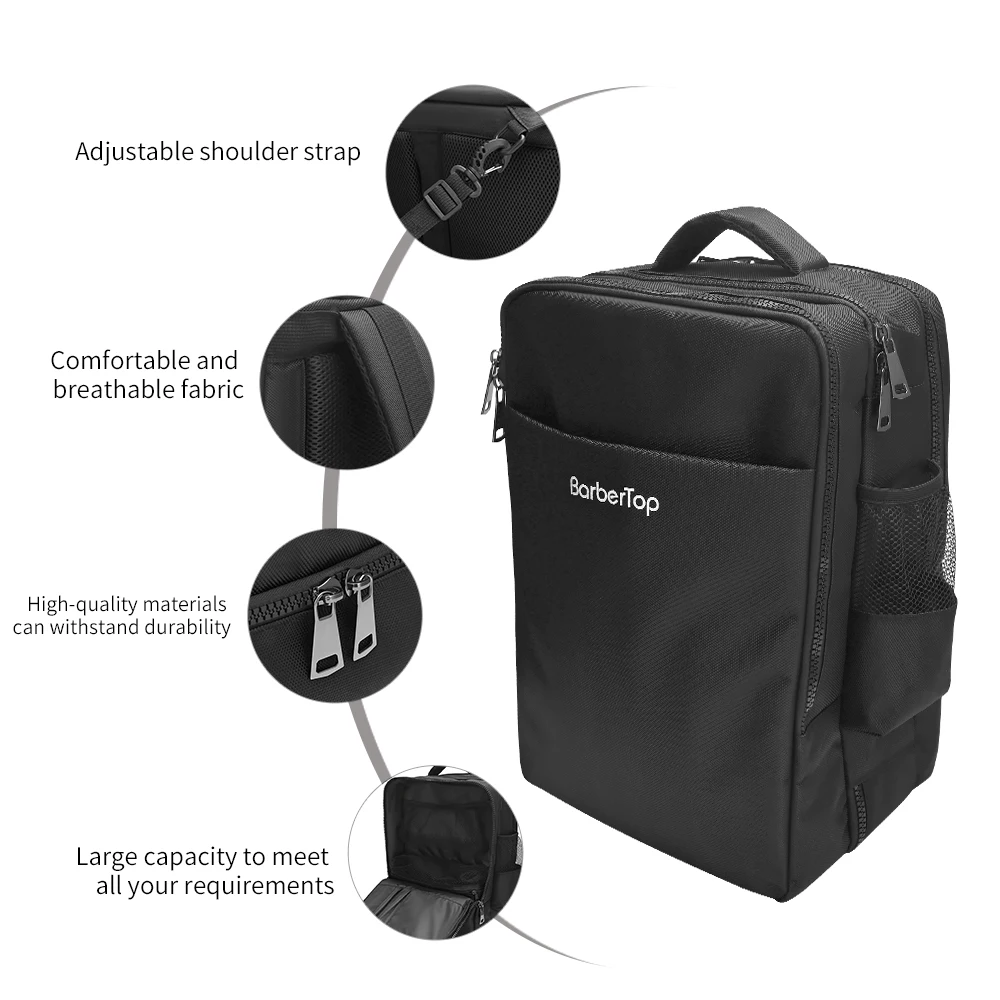 

Сумка для инструментов для парикмахера, большая вместительная дорожная сумка, парикмахерский рюкзак, органайзер для стрижки, органайзер для хранения в салоне, дорожная ручная сумка на плечо