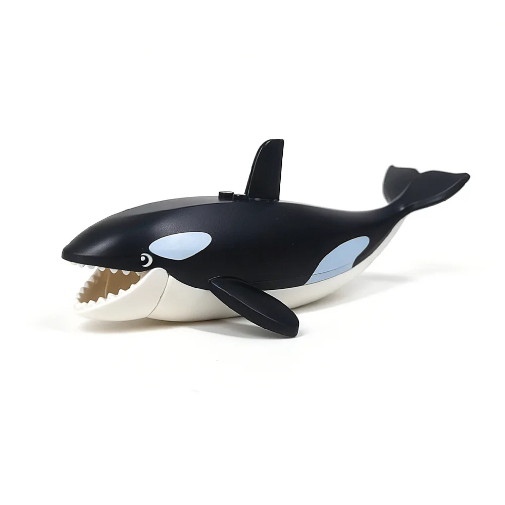 MOC City Animal Building Block Marine Animal Killer Whale Figures Zoo Fram Accessories Bricks Children Toys Gift view 5