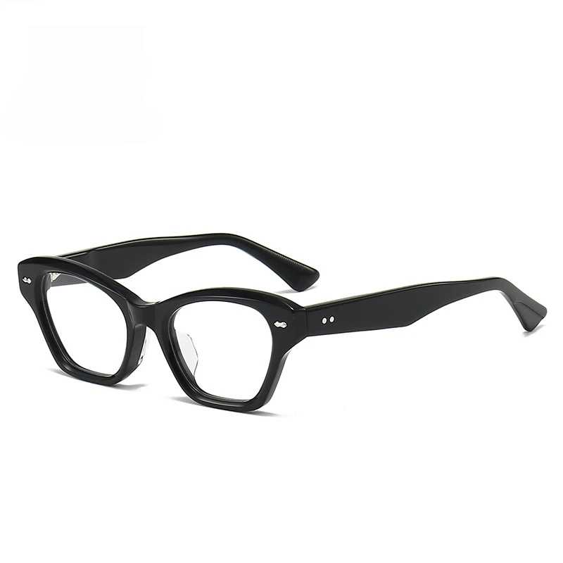 男性メガネフレームファッション厚いアセテートスクエアデザイナーブランド近視眼鏡手作り光学女性処方眼鏡