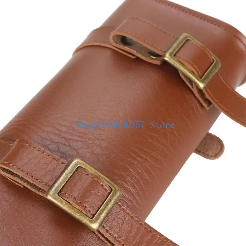 

652F Мотоциклетная сумка на руль Седельная сумка, сумка из искусственной кожи ручной работы для мотоциклетной вилки в рулоне