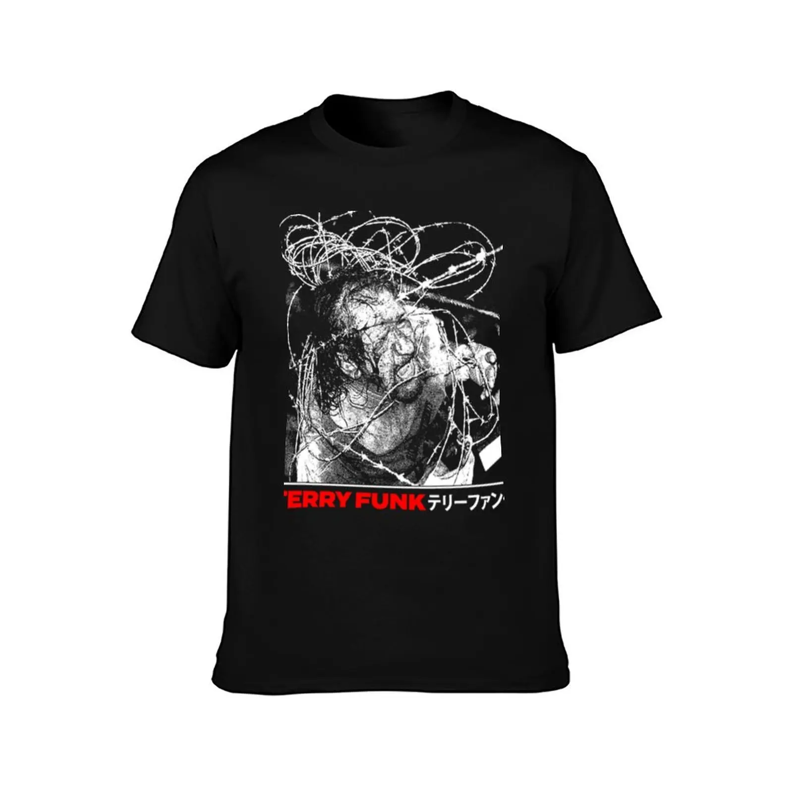 Pro Wrestling Terry Funk T-Shirt Big Size Simple T-Shirt