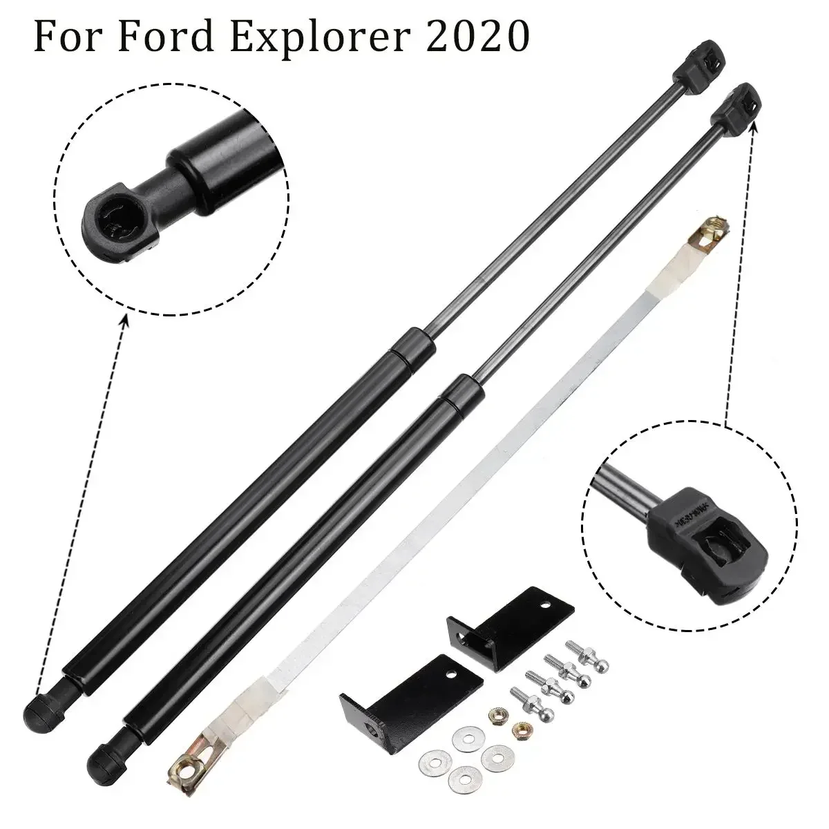 2pcs Car Front Hood Lift Assist System Support Gas Shock Absorber Strut Bar Strut Bars for Ford Explorer 2020