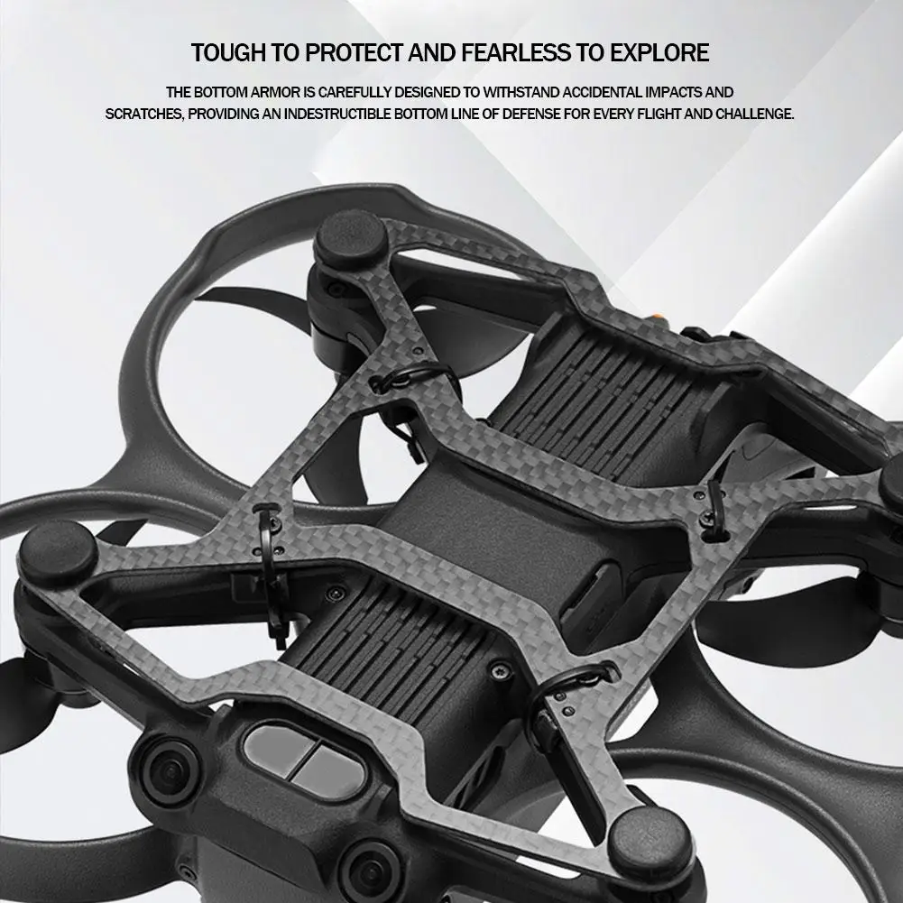 Drone Chassis lapis baja pesawat Shuttle serat karbon perlindungan ringan kamera udara Bumper anti-tabrakan untuk DJI AVATA2