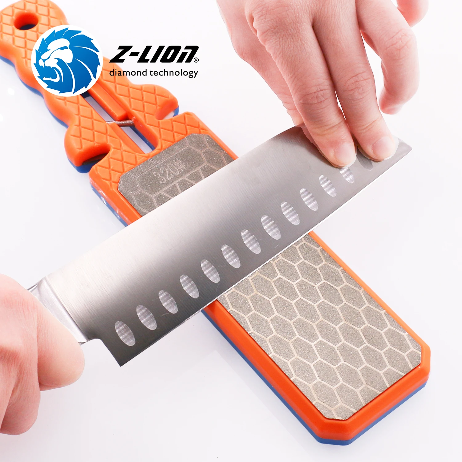 Z-LION Double-Side base Diamond Sharpening Stone  Sharpener Knife Sharpener Grit 320/800 1PC