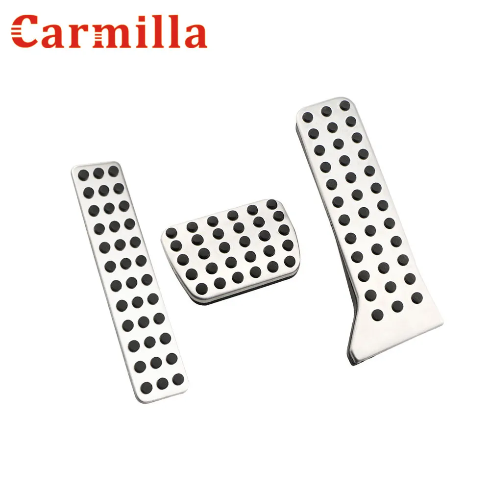 

Carmilla Stainless Steel Car Pedal Pad Covers for Mazda 3 6 MK3 MK6 2014 2015 CX-5 Axela Atenza Manual Automatic Transmission