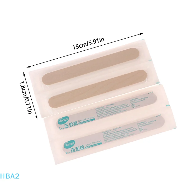 【H】Despressor de língua descartável médico para exame oral crianças treinamento muscular oral vara espátula de depilação varas de cera