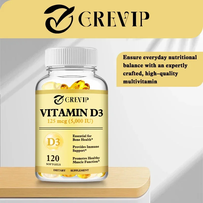 Vitamin D3 - Maintains Strong Bones and Teeth, Enhances Immunity, and Supports Muscle Growth