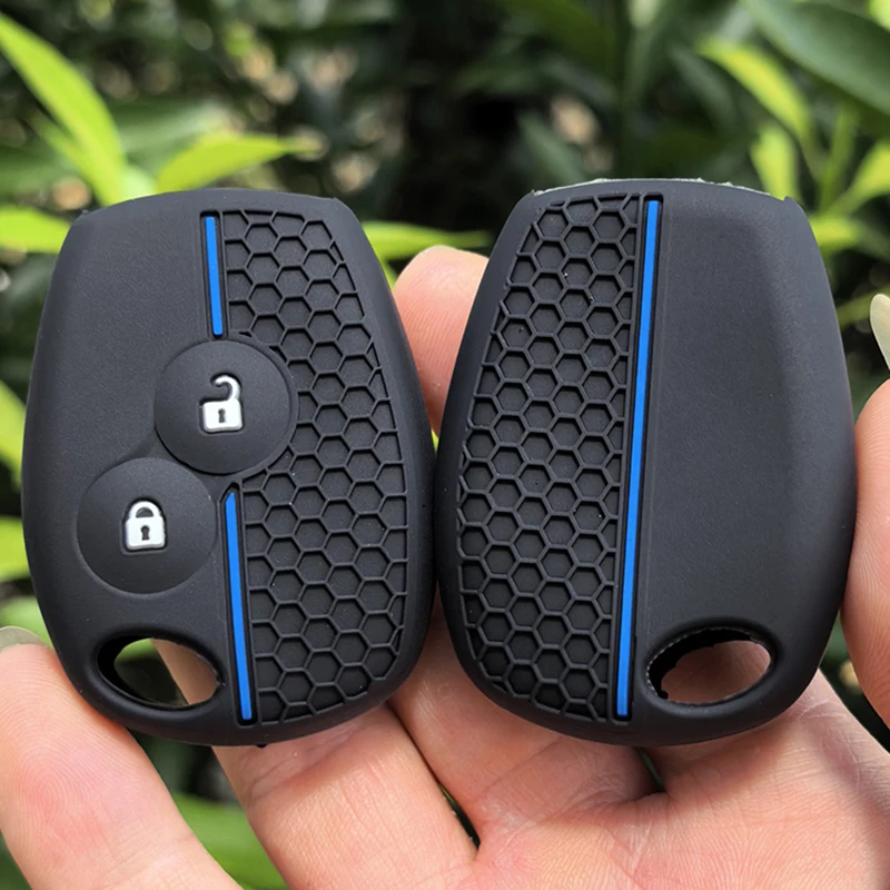 For Renault Clio 3 Logan 2 Dacia Duster Sandero Stepway Lada Largus Silicone Key Cover Remote Key Case for Nissan Almera Terrano