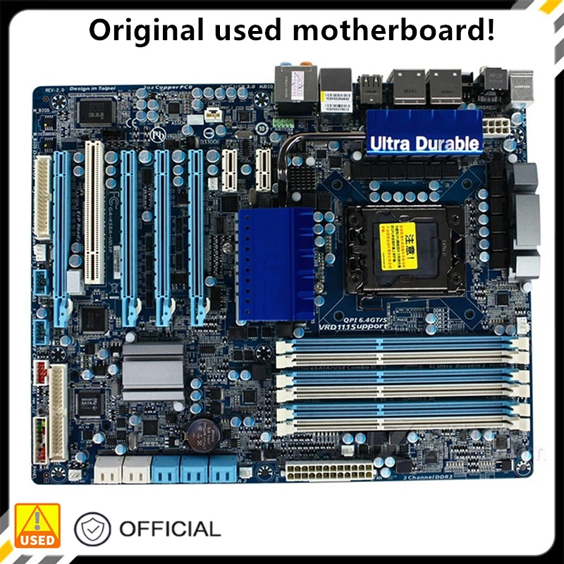 

For GA-X58A-UD3R X58A-UD3R Used original For Intel X58 Socket LGA 1366 DDR3 motherboard LGA1366 Mainboard