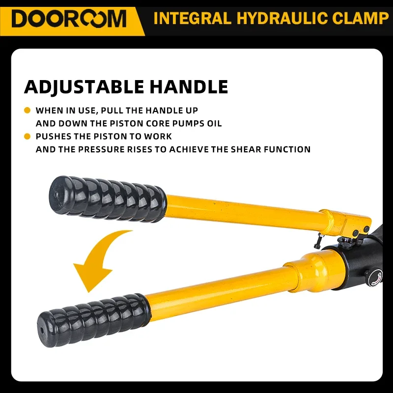 DOOROOM Manual Hydraulic Steel Bar Cutter Shearing Machine Fast Hydraulic Rebar Cutter Steel Bolt Chain For Construction