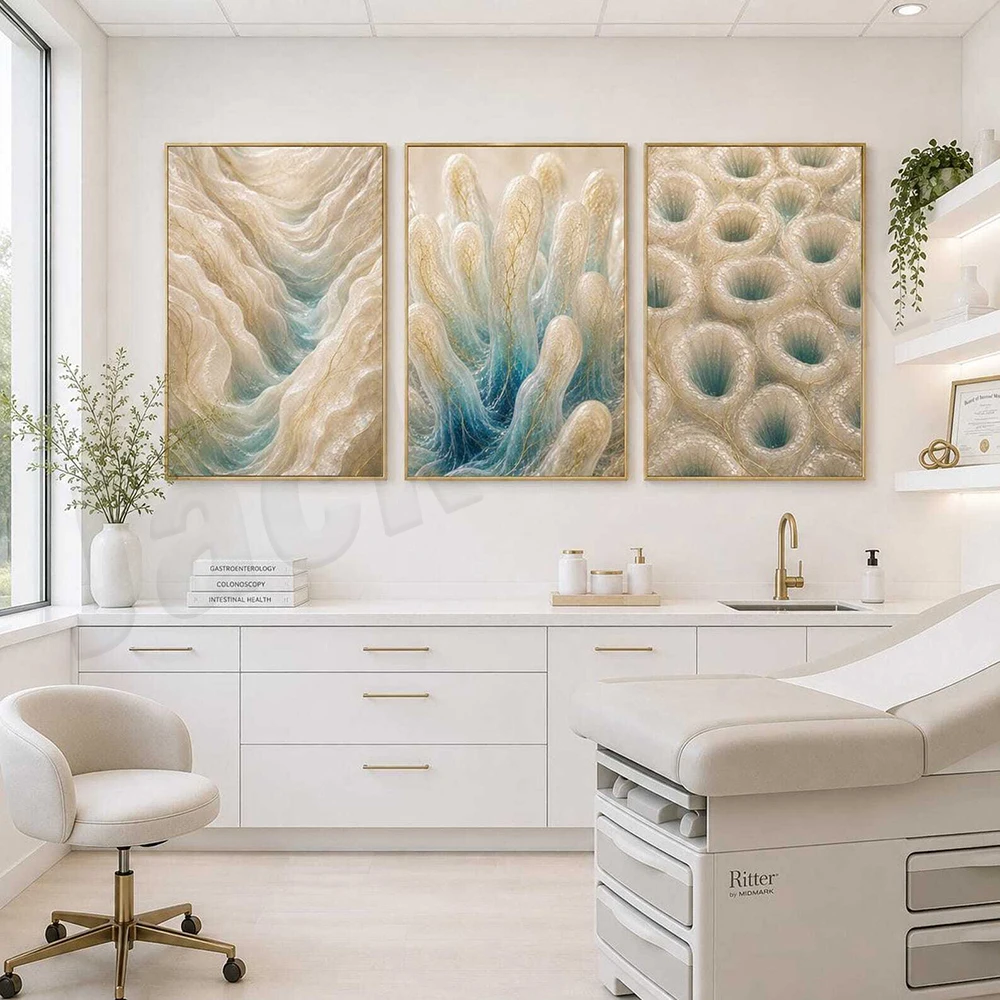 Clinical Decorative Canvas Poster Stomach Liver Intestines Pancreas Gastroenterology Anatomy Educational Artwork for Healthcare