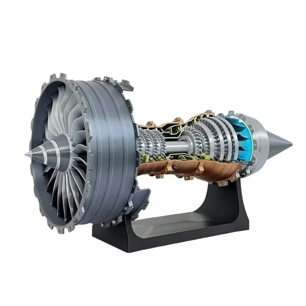 18in DIY TR900 Turbofan Engine Model Aircraft Engine KitMechanical Science Education Toy Turbojet Engine Model Adult Gift