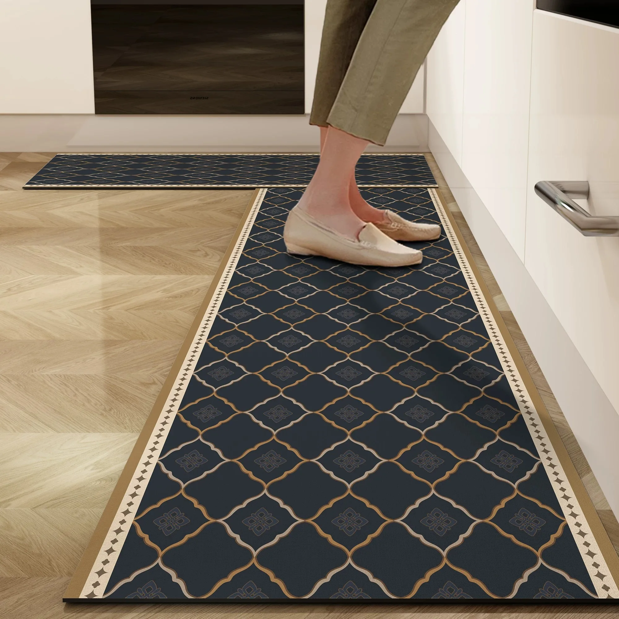 Outdoor Lighting Online - Anti-slip Kitchen Carpet Retro Light Luxury
