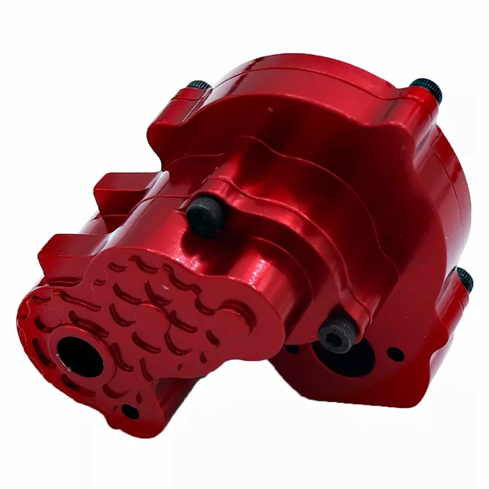 For FMS FCX24 Metal Transmission Gearbox Housing 1/24 RC Crawler Car Upgrades Parts Accessories,Red