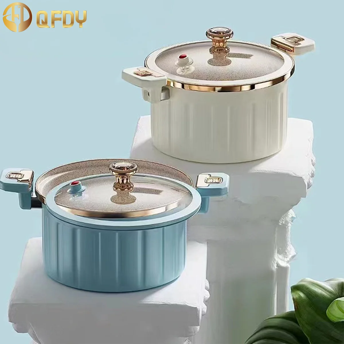 

New non-stick Roman column micro pressure cooker multi-function thickening large capacity double ear soup cooker